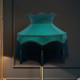 Holly Green and Black Dorchester Downton Abbey Crown Fabric Lampshade