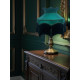 Holly Green and Black Dorchester Downton Abbey Crown Fabric Lampshade