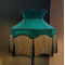 Holly Green and Gold Dorchester Downton Abbey Crown Fabric Lampshade