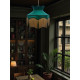 Holly Green and Gold Dorchester Downton Abbey Crown Fabric Lampshade