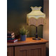 Oyster and Gold Dorchester Downton Abbey Crown Fabric Lampshade