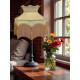 Oyster and Gold Dorchester Downton Abbey Crown Fabric Lampshade