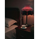 Paisley Jacquard Red Burgundy Dorchester Black Downton Abbey Crown Lampshade