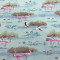 Blue Flamingo Fabric