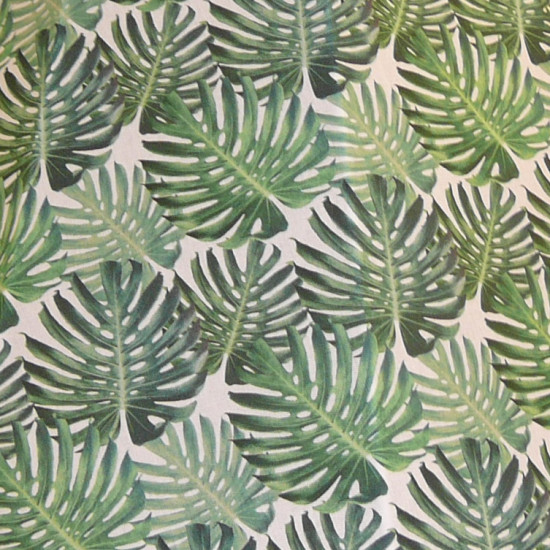 Botanical Palm Leaf Fabric