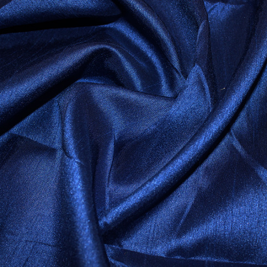 Navy Blue Dupion Fabric