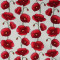 Poplin Poppies Poppy Ivory Swatch