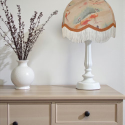 Beige Flamingo Dome Fabric Lampshades