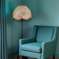 Beige Flamingo Dome Modern Fabric Lampshades