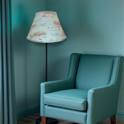 Blue Flamingo Fabric Tapered Empire Lampshade