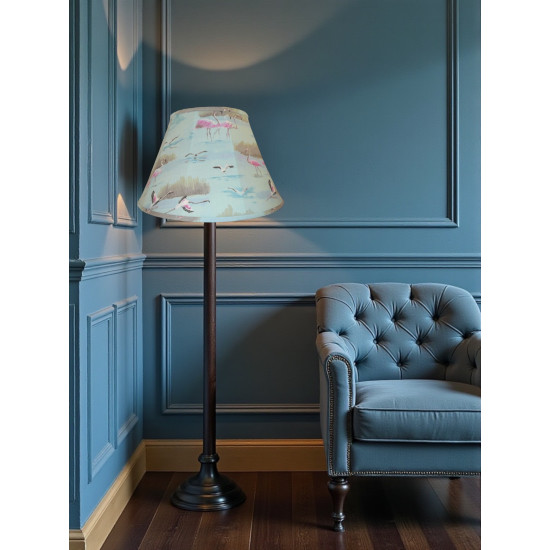 Blue Flamingo Fabric Tapered Empire Lampshade