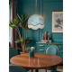 Blue Flamingo Dome Fabric Lampshades