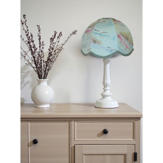 Blue Flamingo Dome Modern Fabric Lampshades
