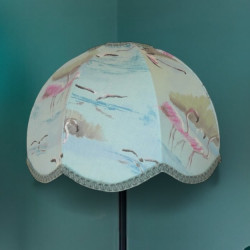 Blue Flamingo Dome Modern Fabric Lampshades