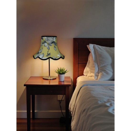 Green Hydrangea Floral Modern Fabric Lampshades