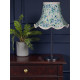 Blue Floral Modern Fabric Scalloped Lampshades