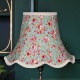 Green Floral Modern Fabric Lampshades