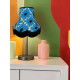 Blue Retro Floral Fabric Scalloped Bottom Lampshades