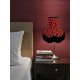 Black Poppy Scalloped Fabric Lampshades