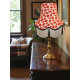 Cream Tassel Poppy Fabric Scalloped Lampshades