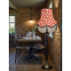 Cream Tassel Poppy Fabric Scalloped Lampshades