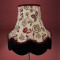 Mulberry Purple Red and Black Floral Fabric Lampshades