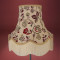 Mulberry Purple Red and Cream Floral Fabric Lampshades