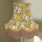 Mustard Floral Gold Fabric Lampshades
