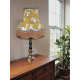 Mustard Floral Slate Gold Fabric Lampshades