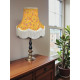 Ochre Butterfly Floral Fabric Scalloped Bottom Lampshade