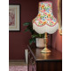 Vibrant Floral and Pink Fabric Lampshade