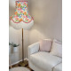 Vibrant Floral and Pink Fabric Lampshade