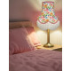 Vibrant Floral and Pink Fabric Lampshade