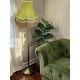 Olive Green and Gold Double Fabric Lampshades