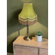 Olive Green and Gold Double Fabric Lampshades