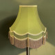 Olive Green and Gold Double Fabric Lampshades