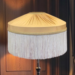 Corn Gold and Cream Gathered Tiffany Lampshade