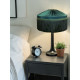 Dark Green Gathered Tiffany Lampshade