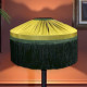 Olive Green Gathered Tiffany Lampshade