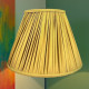 Antique Gold Gathered Fabric Tapered Empire Lampshade