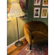 Light Gold Ruffled Fabric Lampshade
