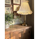 Light Gold Ruffled Fabric Lampshade