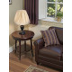Cream Gathered Fabric Tapered Empire Lampshade