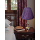 Grape Purple Gathered Fabric Lampshade