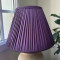 Grape Purple Gathered Fabric Lampshade