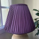 Grape Purple Gathered Fabric Lampshade
