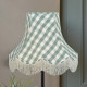 Harbour Blue Gingham Check Fabric Lampshades
