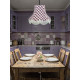 Purple Gingham Check Fabric Lampshades