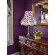 Purple Gingham Check Fabric Lampshades