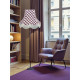 Purple Gingham Check Fabric Lampshades